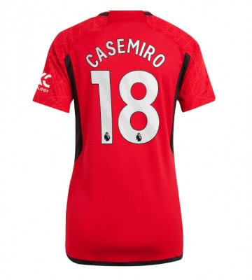 Manchester United Casemiro #18 Replika Hjemmebanetrøje Dame 2023-24 Kortærmet
